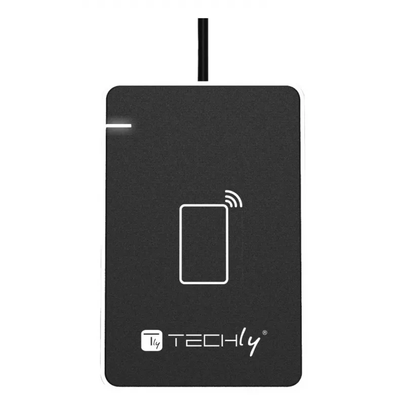 Techly I-CARD CAM-CIE RFID skaitytuvas USB juoda, sidabrinė