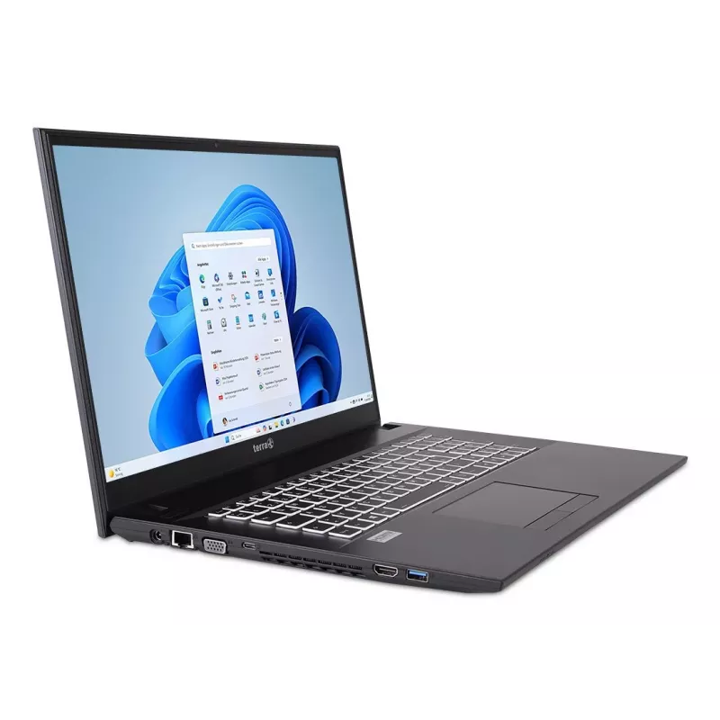 TERRA 1220855 nešiojamasis kompiuteris Intel® Core™ i5 i5-1334U 43,9 cm (17,3 col.) Full HD 16 GB DDR4-SDRAM 500 GB SSD Wi-Fi 6 (802.11ax) Windows 11 Home vokiška pilka