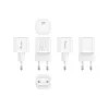 Equip 1 prievado 20 W USB-C PD įkroviklis, vidaus, kintamoji srovė, baltas, 100–240 V