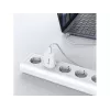 Sieninis įkroviklis EQUIP 1 prievado 20W GaN USB-C PD — 100–240V įvestis, 12V maks. išvestis, balta