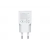 EQUIP 2 prievadų 20 W GaN plonas USB PD įkroviklis — USB-C x1, USB-A x1, įėjimas 100–240 V, maks. išėjimas 12 V, balta
