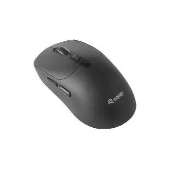 EQUIP abiem rankoms tinkama 6 mygtukų dviejų režimų belaidė pelė, optinė 1600 DPI, RF + Bluetooth, juoda