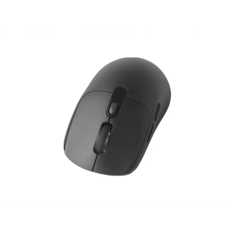 EQUIP abiem rankoms tinkama 6 mygtukų dviejų režimų belaidė pelė, optinė 1600 DPI, RF + Bluetooth, juoda