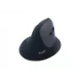 EQUIP ergonomic right-hand vertical wireless pelė 1600 DPI, RF Wireless + Bluetooth, rechargeable, 6 buttons, Juoda