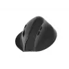 EQUIP ergonomic right-hand vertical wireless pelė 1600 DPI, RF Wireless + Bluetooth, rechargeable, 6 buttons, Juoda