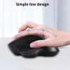 EQUIP 6 mygtukų dviejų režimų įkraunama belaidė pelė — dešiniarankiams, optinė 1600 DPI, RF belaidė + Bluetooth, juoda