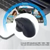 EQUIP 6 mygtukų dviejų režimų įkraunama belaidė pelė — dešiniarankiams, optinė 1600 DPI, RF belaidė + Bluetooth, juoda