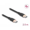 USB laidas DeLOCK 81239 2,5 m USB C juodas USB 2.0 0,48 Gbit/s