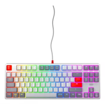 Mechaninė žaidimų klaviatūra CHERRY K4V2 RGB be skaičių bloko, laidinė, USB, 67 klavišai