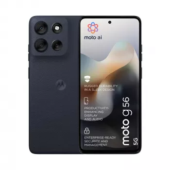 Išmanusis telefonas MOTOROLA moto g56 5G 6,72 col. (17,1 cm) Hybrid Dual SIM, MediaTek Dimensity 7060 2,6 GHz, 8 GB RAM, 256 GB, 5200 mAh, juodas