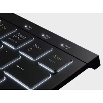 KeySonic KSK-5010ELC (DE) klaviatūra Namų USB QWERTZ Vokiška Juoda