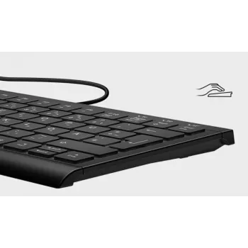 KeySonic KSK-5010ELC (DE) klaviatūra Namų USB QWERTZ Vokiška Juoda