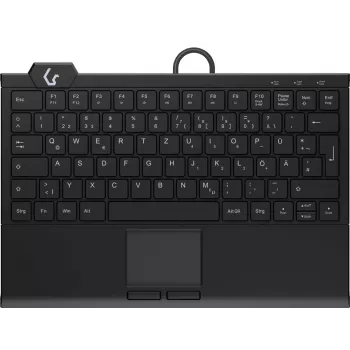 KeySonic KSK-5210ELU (DE) klaviatūra Namų USB QWERTZ Juoda