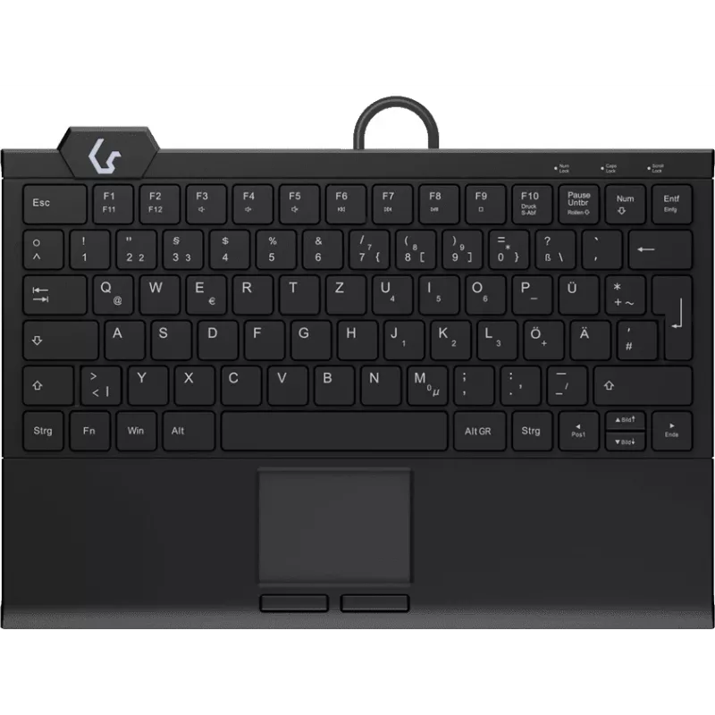 KeySonic KSK-5210ELU (DE) klaviatūra Namų USB QWERTZ Juoda