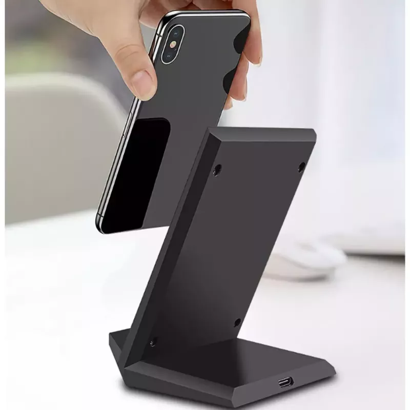 Vidaus įkroviklis 2GO 797330 išmaniajam telefonui, juodas, USB, belaidis greitasis įkrovimas