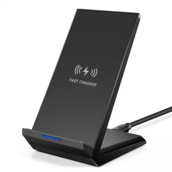 Vidaus įkroviklis 2GO 797330 išmaniajam telefonui, juodas, USB, belaidis greitasis įkrovimas