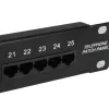 “Equip” 25 prievadų Cat.3 RJ45 ISDN jungčių skydelis, juodas