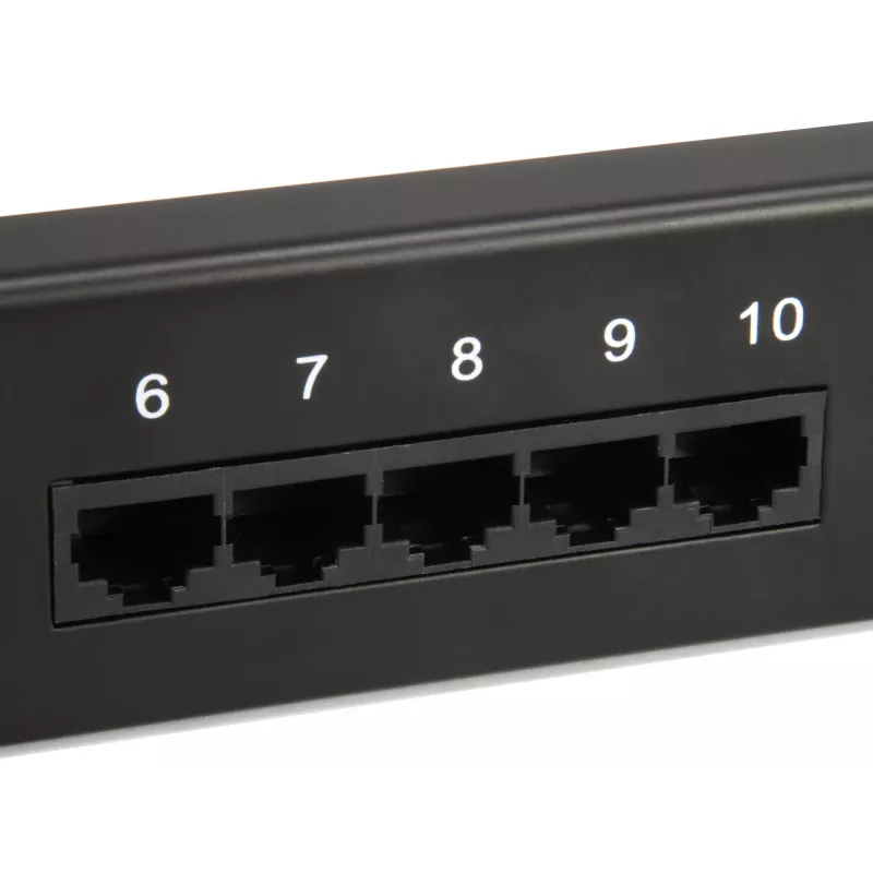 “Equip” 25 prievadų Cat.3 RJ45 ISDN jungčių skydelis, juodas
