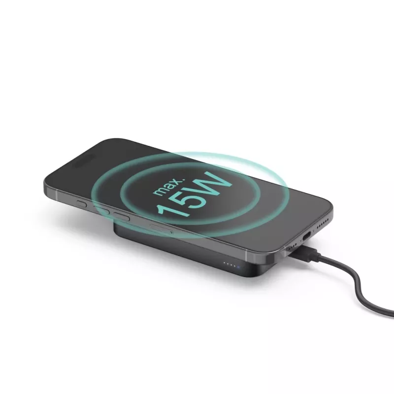 Hama 00201752 išorinė baterija 10000 mAh Belaidis įkrovimas Antracitas