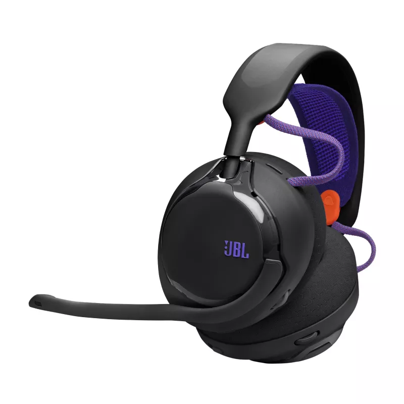 Ausinės JBL Quantum 650 — belaidės žaidimų, Bluetooth, USB‑C, circumauralinės, juodos, 20–20 000 Hz, 331,5 g