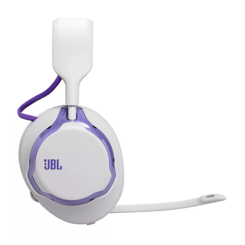 Ausinės JBL Quantum 650 — belaidės Bluetooth, USB-C, aplink ausis, galvos juostos, baltos, 20–20000 Hz