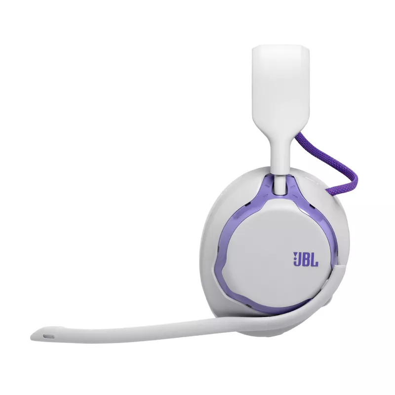 Ausinės JBL Quantum 650 — belaidės Bluetooth, USB-C, aplink ausis, galvos juostos, baltos, 20–20000 Hz