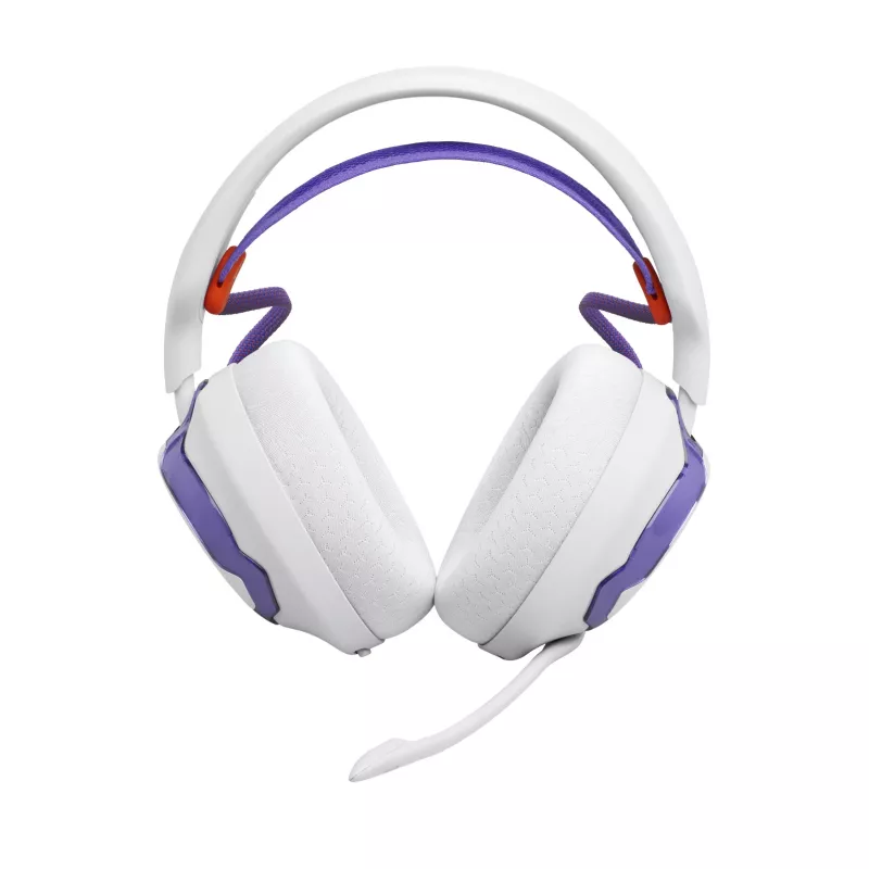 Ausinės JBL Quantum 650 — belaidės Bluetooth, USB-C, aplink ausis, galvos juostos, baltos, 20–20000 Hz