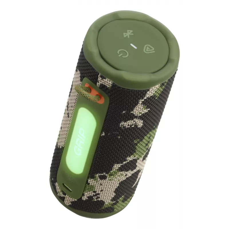 Mono nešiojama kolonėlė JBL Grip Mono Camouflage — 16 W, Bluetooth, 70–20 000 Hz