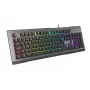 GENESIS Rhod 500 RGB klaviatūra, skirta žaidimams, USB, QWERTY, portugalų kalba, juoda, sidabrinė