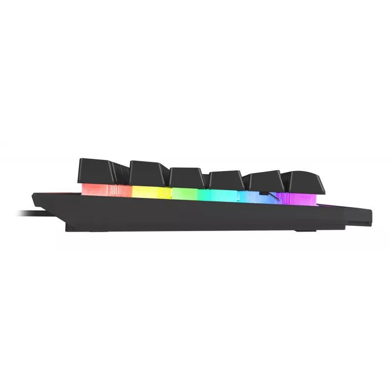 GENESIS Rhod 500 RGB klaviatūra, skirta žaidimams, USB, QWERTY, portugalų kalba, juoda, sidabrinė
