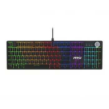 MSI FORGE GK320 RED klaviatūra Žaidimams USB QWERTY Angliška (JAV) Juoda