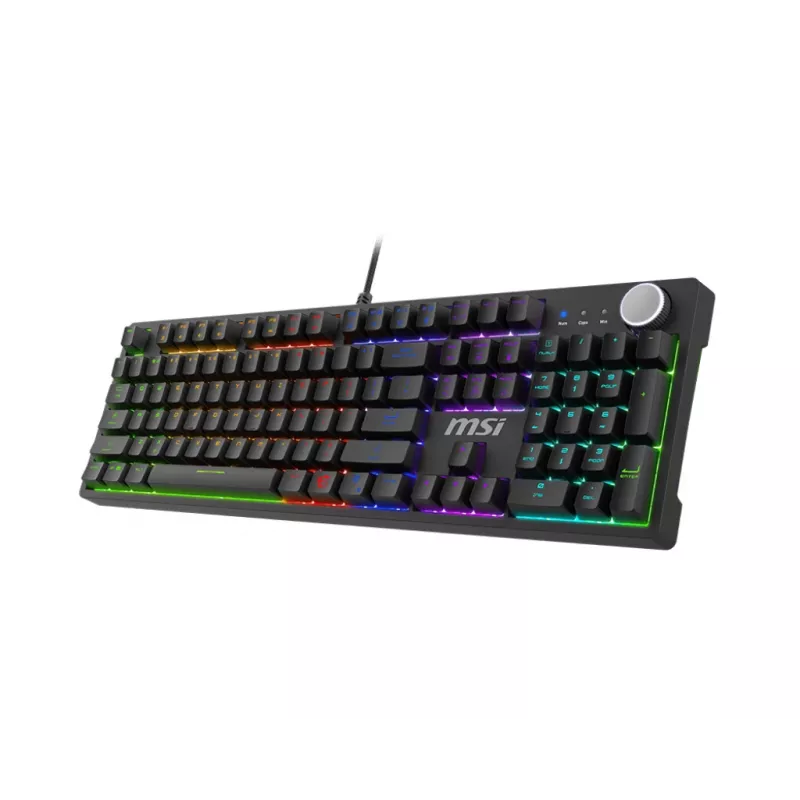 MSI FORGE GK320 RED klaviatūra Žaidimams USB QWERTY Angliška (JAV) Juoda