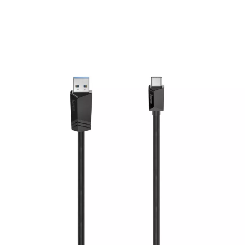 USB laidas Hama 00200657 1m USB A USB C USB 3.2 Gen 2 10 Gbit/s Juoda
