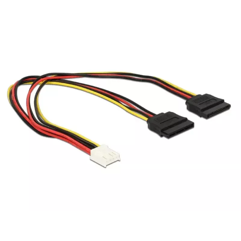 kabelis DeLOCK 0.3m Floppy 4p/2x SATA 15p