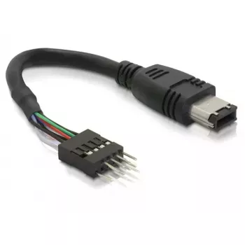 FireWire laidas DeLOCK 82379 0,016 m juodas kištukas–kištukas