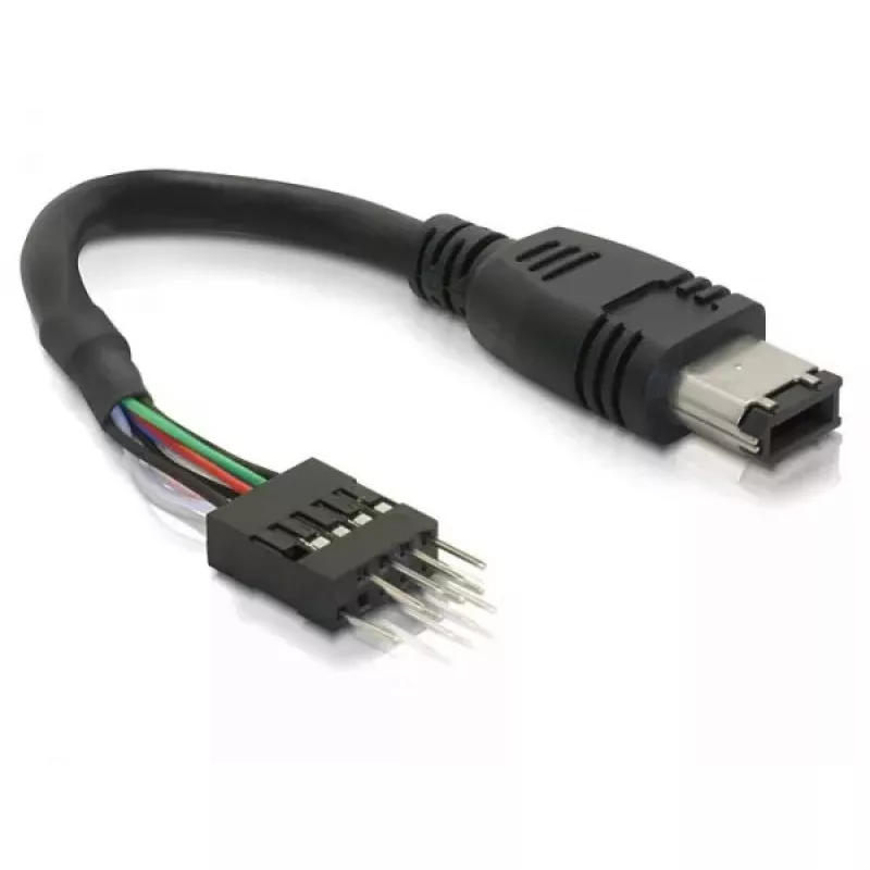 FireWire laidas DeLOCK 82379 0,016 m juodas kištukas–kištukas