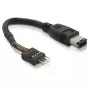 FireWire laidas DeLOCK 82379 0,016 m juodas kištukas–kištukas