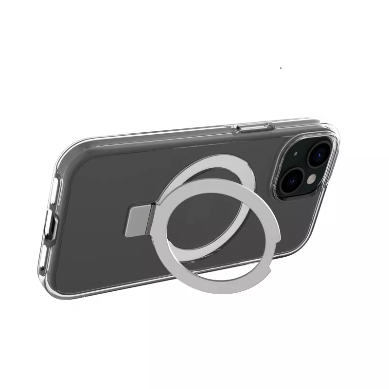 Galinis dangtelis dbramante1928 Iceland Ultra, skirtas Apple iPhone 15, su stovu, suderinamas su MagSafe