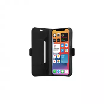 Wallet case dbramante1928 Copenhagen plonas iPhone 12/12 Pro 6.1 Juoda