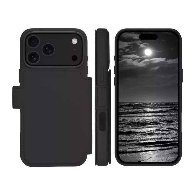 dbramante1928 Lynge MS ICON mobiliojo telefono dėklas Folio Juoda