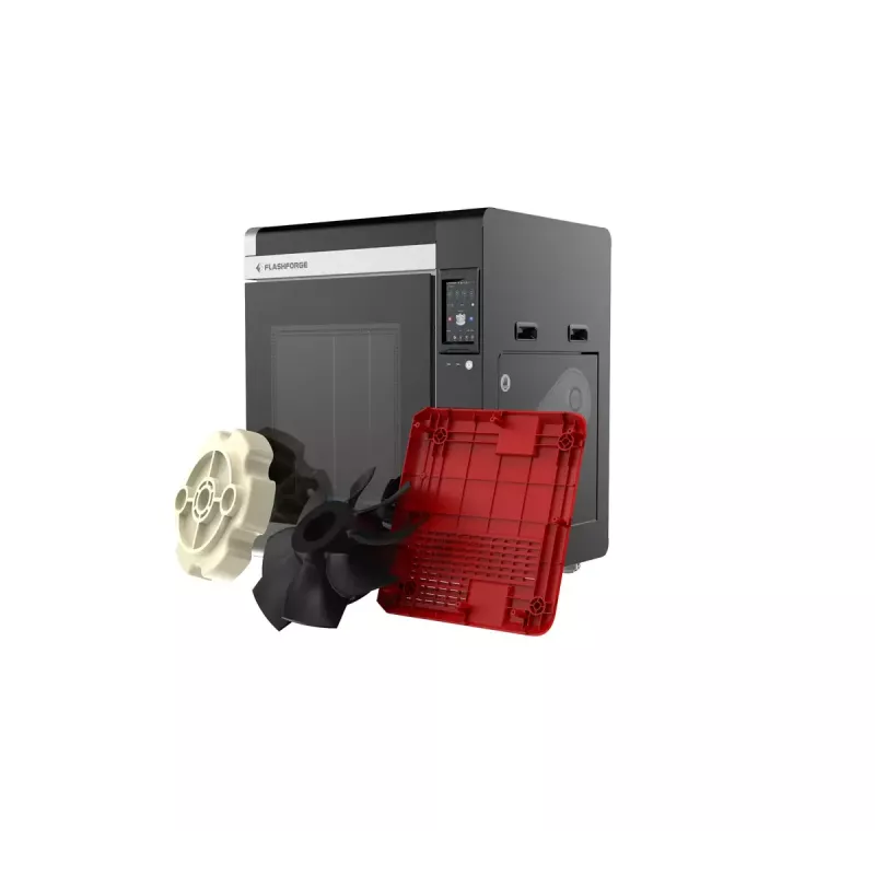 3D spausdintuvas Flashforge Creator 4A — spausdinimo tūris 400×350×500 mm, 1,75 mm siūlas, maks. platformos temperatūra 120 °C, Wi‑Fi