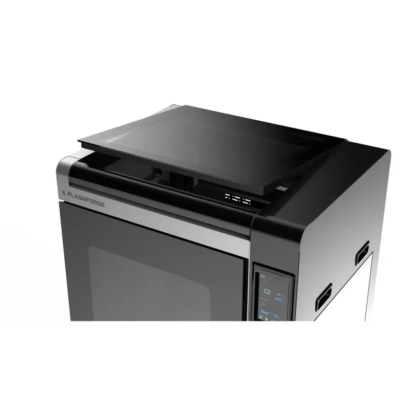 3D spausdintuvas Flashforge Creator 4A — spausdinimo tūris 400×350×500 mm, 1,75 mm siūlas, maks. platformos temperatūra 120 °C, Wi‑Fi