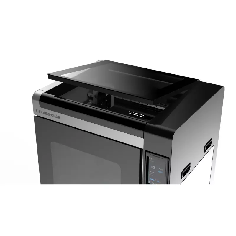 3D spausdintuvas Flashforge Creator 4A — spausdinimo tūris 400×350×500 mm, 1,75 mm siūlas, maks. platformos temperatūra 120 °C, Wi‑Fi