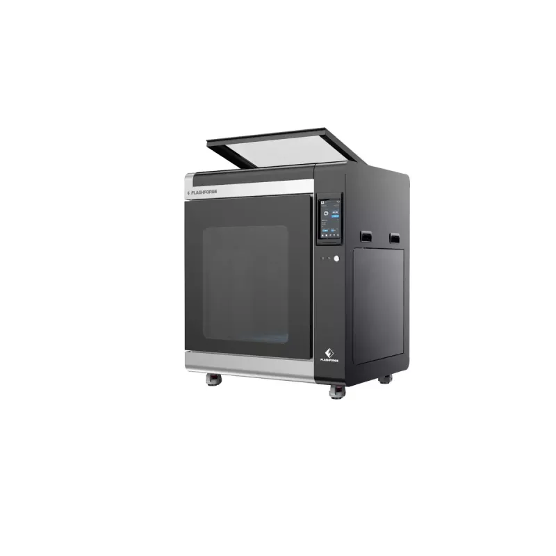 3D spausdintuvas Flashforge Creator 4A — spausdinimo tūris 400×350×500 mm, 1,75 mm siūlas, maks. platformos temperatūra 120 °C, Wi‑Fi