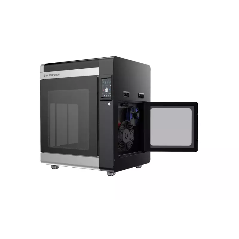 3D spausdintuvas Flashforge Creator 4A — spausdinimo tūris 400×350×500 mm, 1,75 mm siūlas, maks. platformos temperatūra 120 °C, Wi‑Fi