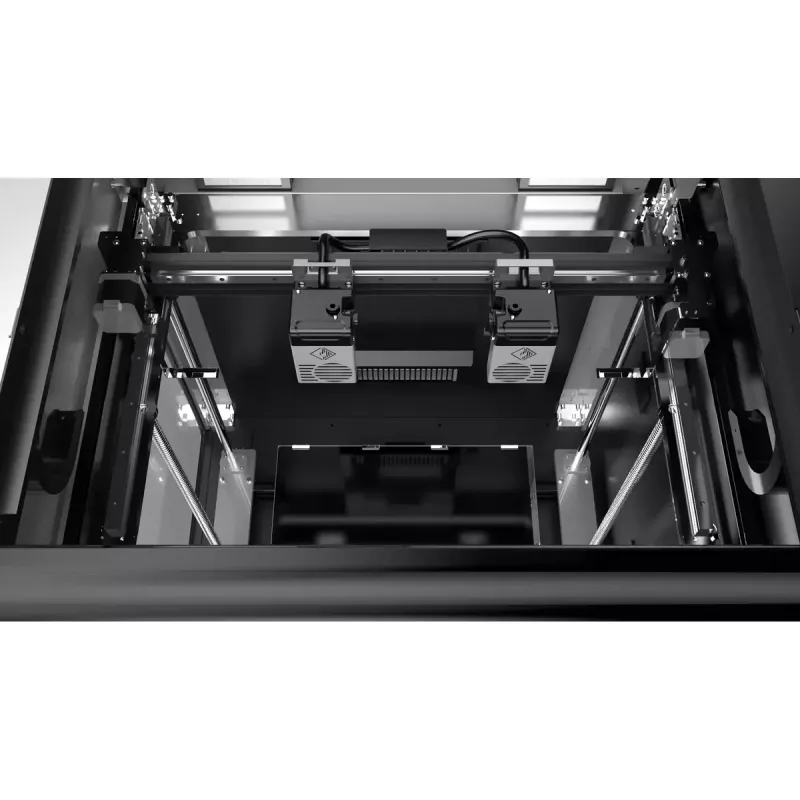 3D spausdintuvas Flashforge Creator 4A — spausdinimo tūris 400×350×500 mm, 1,75 mm siūlas, maks. platformos temperatūra 120 °C, Wi‑Fi
