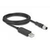 DeLOCK sensorių / pavarų kabelis 1,8 m M8 USB 2.0 Type-A juodas 64258