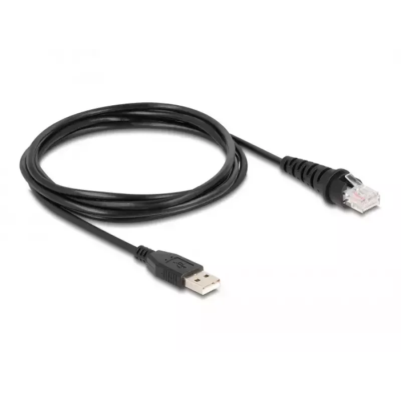DeLOCK USB brūkšninio kodo skaitytuvas 1D ir 2D laidinis stacionariam montavimui
