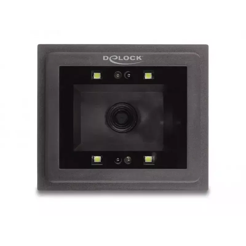 DeLOCK USB brūkšninio kodo skaitytuvas 1D ir 2D laidinis stacionariam montavimui