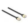 DeLOCK RJ45 ištraukiamas laidas Cat.6A STP 1,5 m juodas geltonas